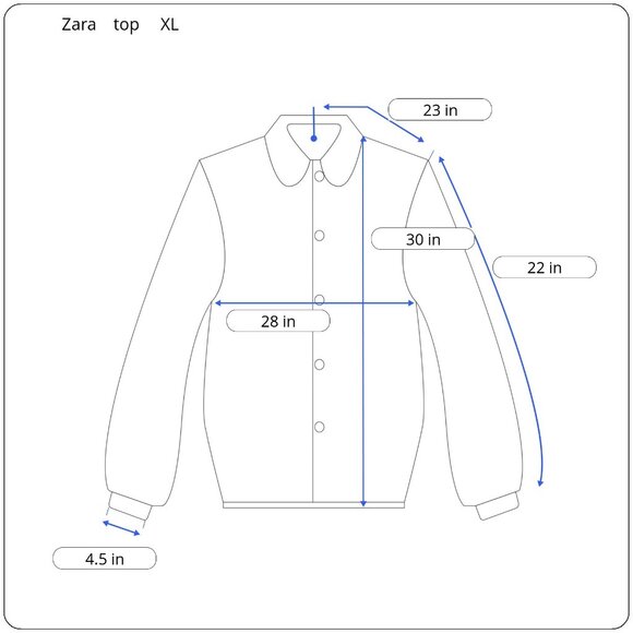 Zara White Long Sleeve Lace Ruffle Sleeve Oversized Shirt XL - Picture 9 of 9